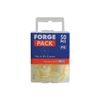 ForgePack Pozi Compatible Cover Caps | No. 6-8's | Cream, Plastic | Pack 50