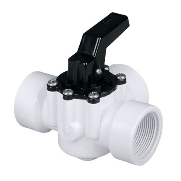 FibroPool 3 Way Diverter Pool Valve 1 1/2" Female Threaded