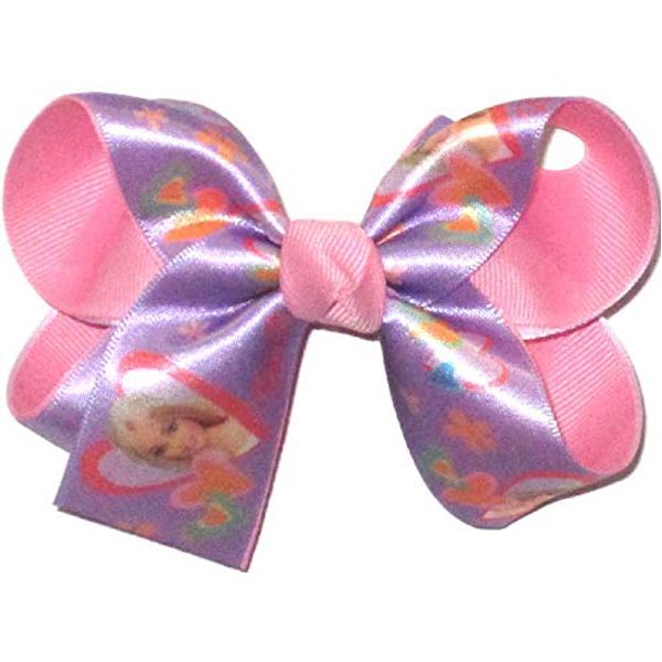 OV-2765M Medium Barb on Light Orchid Satin over Pink Bow