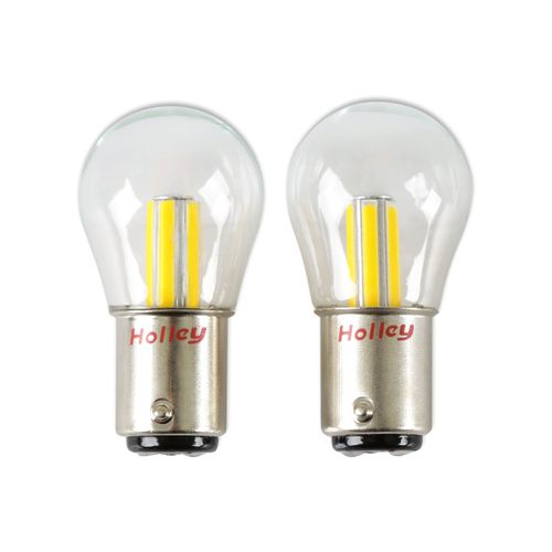 Holley RetroBright HLED20 LED Bulbs - Turn Signal 1157 - Amber - Pair