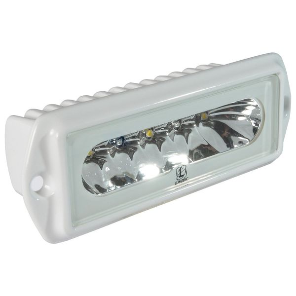 Lumitec 101099 Capri2 LED Flood Light, Flush Mount, White Housing, White Dimming, Blue Dimming, 4.91x 1.75-Inch