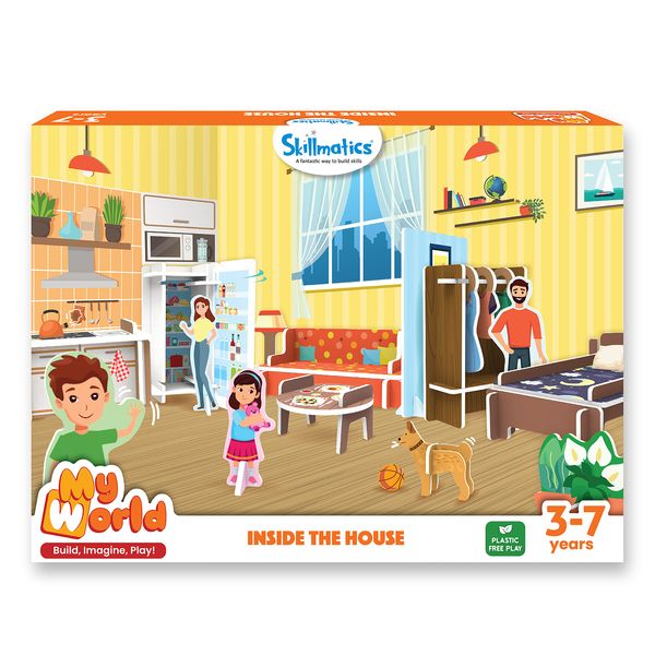 Skillmatics My World : Inside The House | STEM Building Playset & Learning Toy for Preschool Kids | Gifts for Ages 3-7