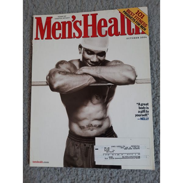 Men's Health Magazine, October 2004. Nelly Build New Muscle Bodybuilding Fitness