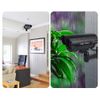 Laroal 2pcs Simulation Camera Waterproof Bullet Shape Black Simulation Security Camera Red Flashing LED Outdoor Surveillance Camera (Black)