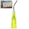 Dental Pre Bent Applicator Flow Sealant Needle Tips Yellow Disposable 100 Pcs