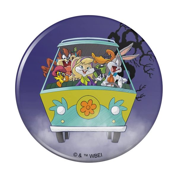 WB 100th Looney Tunes Scooby-Doo Mashup Pinback Button Pin - 3" Diameter