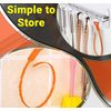 Professional Drain Hair Cleaning Tool Set - 6 Pack Orange