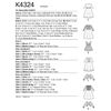 Kwik Sew K 4324 18" inch Historical Doll Clothes ~ Sewing Pattern