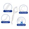 Dental Floss Picks High Toughness Professional Toothpicks Sticks 6-Pack(300pcs) with Portable Case and Dental Picks Perfect for Family,Hotel,Travel
