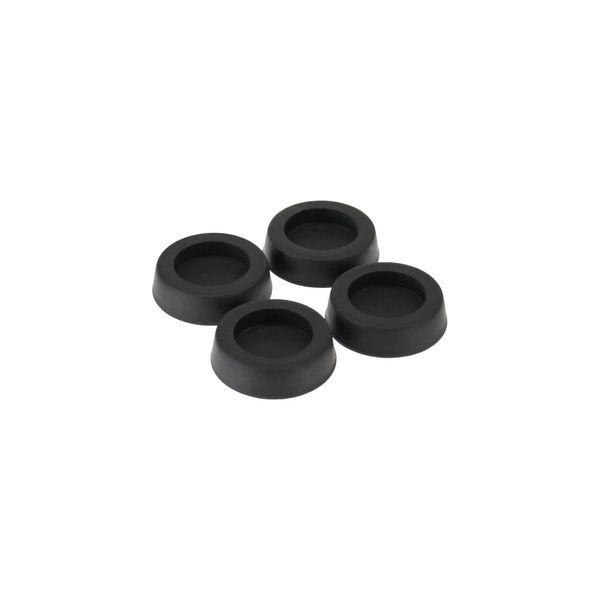 InLine Rubber Feet for PC Casing Pack of 4 Black
