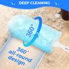 Wlich Disposable Duster Refills 8-Pack with Extendable Handle, 360° Electrostatic Dusting Tool, Adjustable Angle for Ceiling/Fan/Furniture Cleaning (Compatible with Multi-Brand Heads)