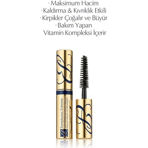 Seyahat Boy Siyah Maskara - Sumptuous Extreme Maskara - 2.8 ml; (Hacim; Kıvırma; Kaldırma)