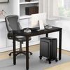 Computer Tower Stand, Adjustable Mobile CPU Stand with 4 Rolling Caster Wheels, PC Tower Stand Fits Most PC Under Desk-Black