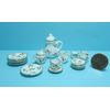 Dollhouse Miniature Dinnerware and Tea Set with Cherry Design 17 Pcs G8468