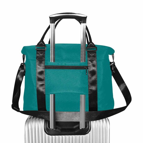 Dark Teal Green Duffel Bag, Large Travel Carry - One Size