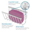 Gia Suction Soap/Sponge Holder, Polished Stainless Steel