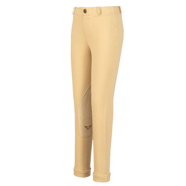 TuffRider Childrens Starter Lowrise Pull On Jods, Light Tan, Size:12