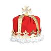 Beistle Royal Kings Crown Hat, One Size, Red (66109-R)