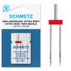 Sewing Machine Needles Schmetz - Twin (Wide), Size: 6.0/100, Single Packet