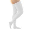 FITLEGS Class 2 (23-32mmHg) Thigh Length, Closed Toe (White, Extra Large)