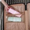 Toothbrush Travel case with Waterproof Travel Bag .Portable Toothbrush Holders Travel for Camping Travel Business School Home (Pink)