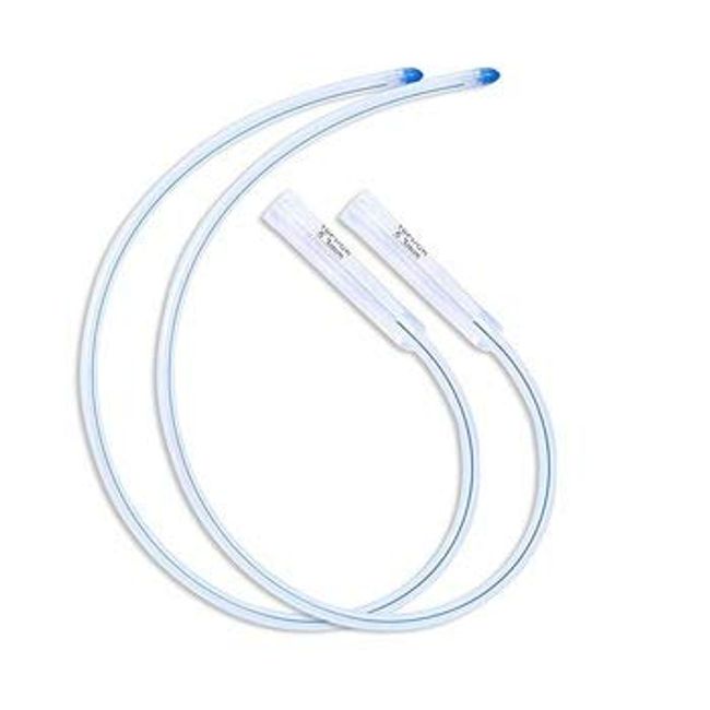 Purelife Enema Silicone Colon Tubes for Enemas - 2 Pack - Free Silicone Connector - 16" x 18FR - for Higher Insertion - Individually Sealed