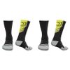 EvoShield Performance Crew Socks (Black & Neon Yellow / Large / 2 Pair)