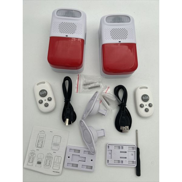 2-ChunHee Motion Sensor Alarm,Wireless Infrared Security Alarms System for Home.