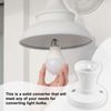 Pence & Moon Collective E27 Lamp Holder Base Socket Converter, Light Bulb Socket Lamp Fitting, for E27 Ceiling Light Fitting(Straight Socket)