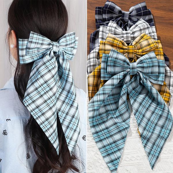 4 PCS Big Hair Bows,Hair Bows for Women Girls,Hair Bows,Bow-knot Hair Clips for Women Thick Hair & Thin Hair,Nonslip Bows Claw Clips for Women, Bow Clips for Women