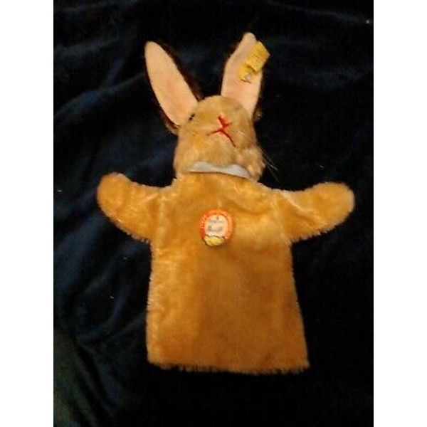 1940's-1950's Steiff Original Rabbit Hand Puppet In Excellent Condition