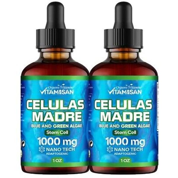 2 Pack Stem Cell Supplements Celulas Madres & Adaptogenic Mushrooms Restore Rech