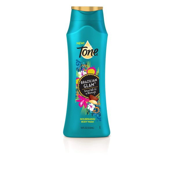 Tone Body Wash, Brazilian Glam, 18 Ounce (Pack of 6)