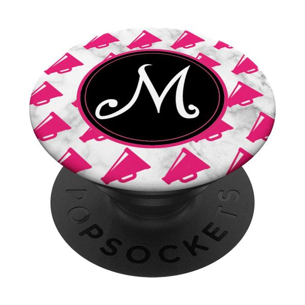 Cheerleader Letter M Initial Monogram Cute Cheer Squad Gift