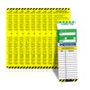 10 Inserts Weatherproof Inspection Tag Inserts for Ladder Safety 52mmx165mm