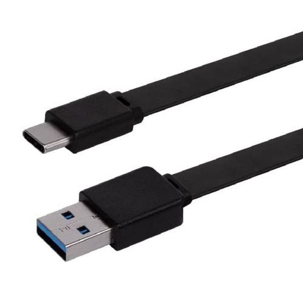 Synergy Digital Camera USB Cable, Compatible with Nikon Z30 Digital Camera, 3 Ft. Type-C to USB-A Black Data USB Cable