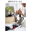 wumio stand mirror, mirror size, 5.9 x 4.3 inches (15 x 11 cm), black, foldable, tabletop mirror, leather cushioned, square type, portable and portable, compact mirror makeup