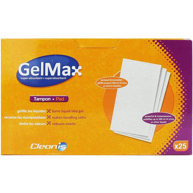 GelMax 9582104 Super Absorbent Pad (Pack of 25)