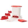TUPPERWARE Gnocchi Party + 4 Insets red white