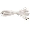 kenable F-Type Plug to Plug Coaxial Cable for Satellite TV 10m White