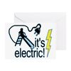 CafePress The Electric Slide Folded Greeting Card Matte