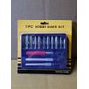 13Pcs Hobby Knife Set w/Blades No Case  W/ Different Blades 3 Handles