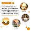 ETHT e11 led Bulb 100w Equivalent dimmable,Warm White Pack of 4 (E11 3000K)