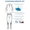 Celodoro Gomati Children’s sports thermal functional underwear set (shirt + trousers) seamless ski, Thermo- and functional underwear without irritating seams for boys and girls., 146 / 152