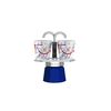 Bialetti - Mini Express Kandinsky Mocha Set of 2 Cups (80ml) Light Blue Aluminium