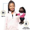 14" Barbara, Black Mom/Teacher, Hand Puppet