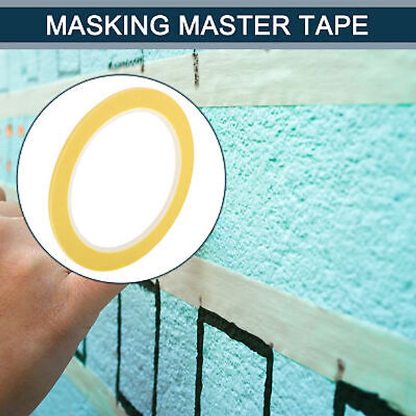 Painters Tape 27.34 Yards x 0.10 Inches x 140 um Masking Master Tape Yellow