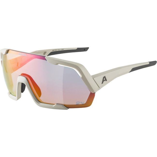 ALPINA ROCKET QV - Kontrastverstärkende, Selbsttönende & Beschlagfreie Sport- & Fahrradbrille Mit 100% UV-Schutz Für Erwachsene, cool-grey matt, One Size