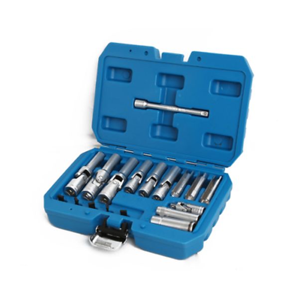 3/8" 1/4" Dr Glow Plug Removal Deep Socket Set PSG Thin Slotted Tool Joint 18pc