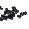 Sscon 100Pcs M3x4.8mm Phillips Flat Head Machine Screws Computer Hard Drive Screws Black